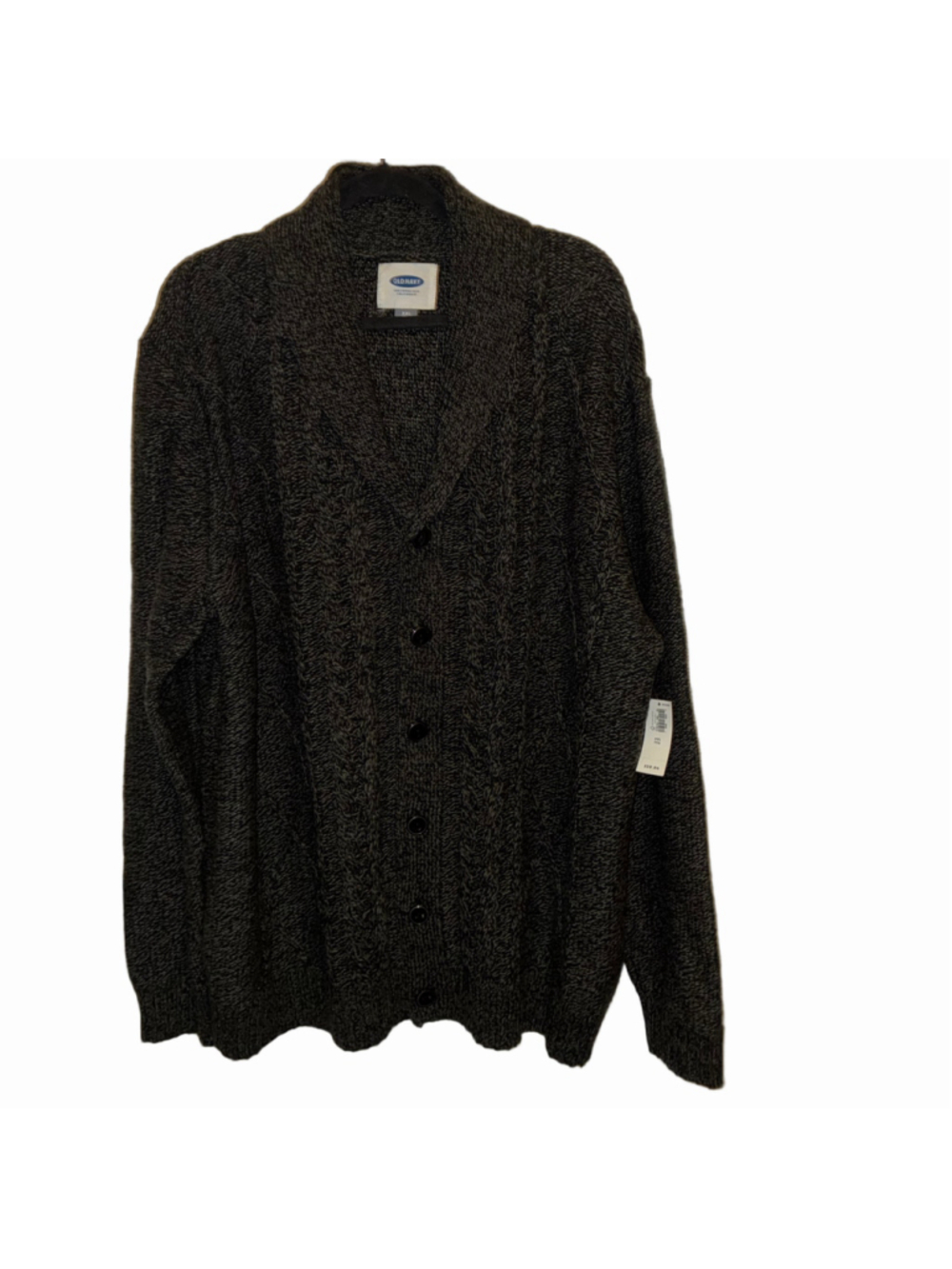 Men's Old Navy Cardigan Sweater XXL Black Grey NWT
